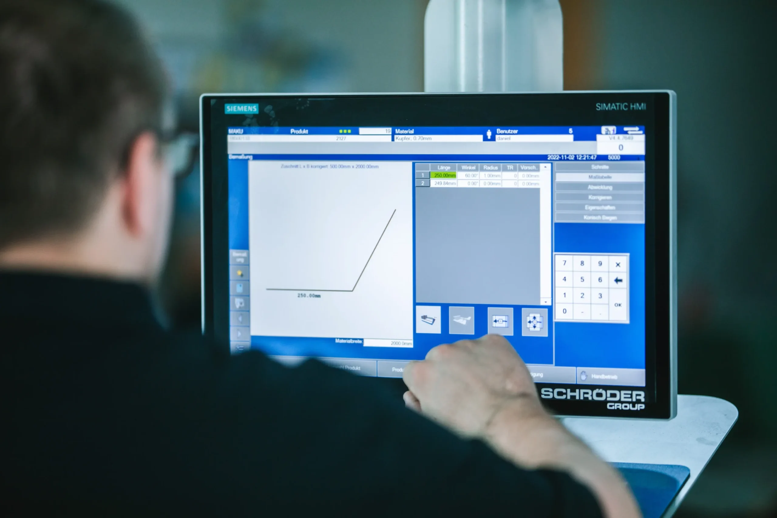 Schröder CNC Schwenkbiege